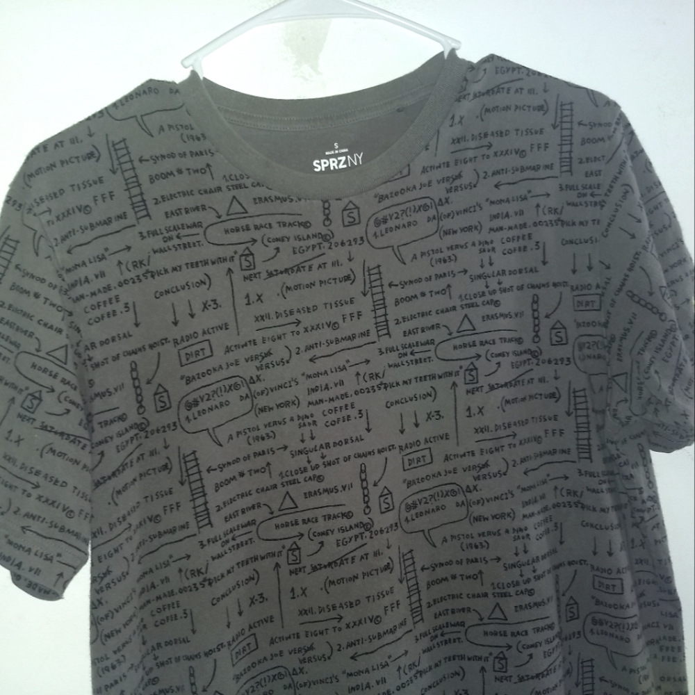 BASQUIAT ART T-SHIRT - Small - Formula Tee Shirt Designer EUC